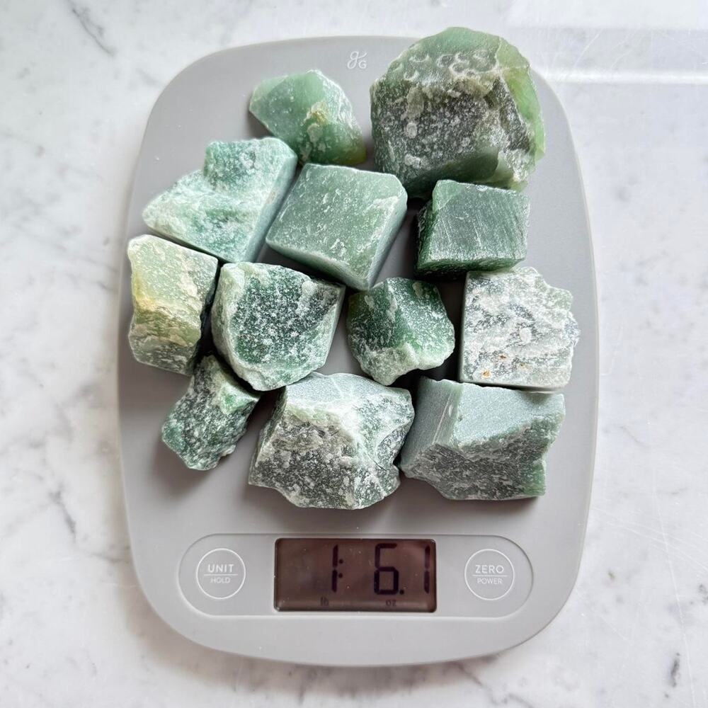 Natural Aventurine Crystal Chunks Raw Green Stones 1.6 lbs